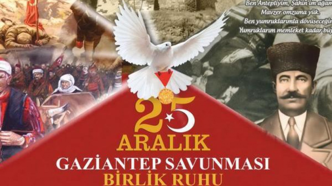 25 Aralık Gaziantep'in Kurtuluş'u Kutlamamız..